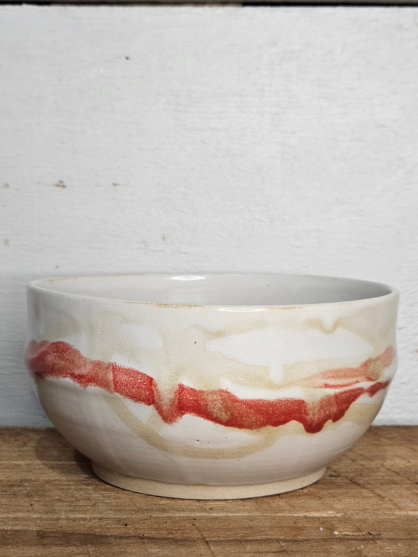 Small White with Raspberry bowl