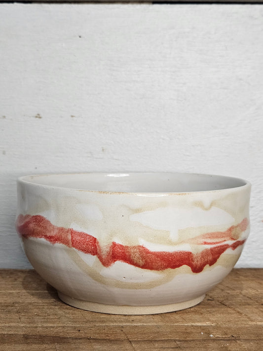 Small White with Raspberry bowl